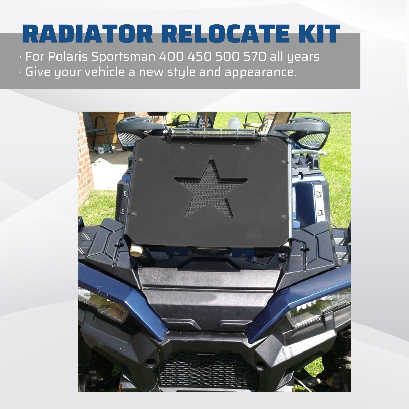 Radiator Relocation Relocate Kits Brackets For Polaris Sportsman 400 450 500 570