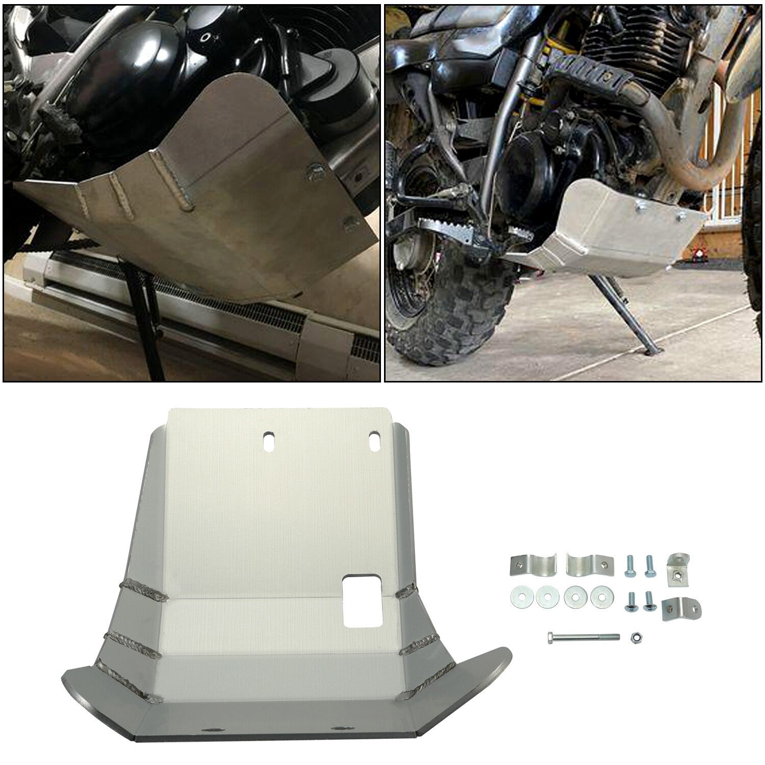 For Yamaha TW200 1987-2023 Engine Guard Aluminum Skid Plate Splash Guard