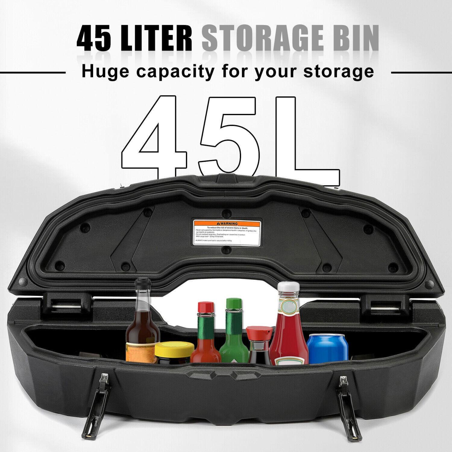 For Can-Am Maverick X3 Outlander 12 Gal 45L Storage Cargo Box Black #715003879