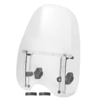 19"x17"Large Clear Universal Windshield for 7/8'' 1'' 1.25" Motorcycle Handlebar