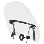 19"x17"Large Clear Universal Windshield for 7/8'' 1'' 1.25" Motorcycle Handlebar