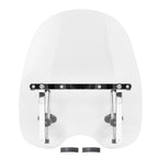 19"x17"Large Clear Universal Windshield for 7/8'' 1'' 1.25" Motorcycle Handlebar