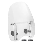 19"x17"Large Clear Universal Windshield for 7/8'' 1'' 1.25" Motorcycle Handlebar