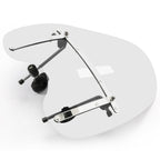 19"x17" Large Clear Windshield For Harley Honda Suzuki Yamaha Cruiser motorcycle