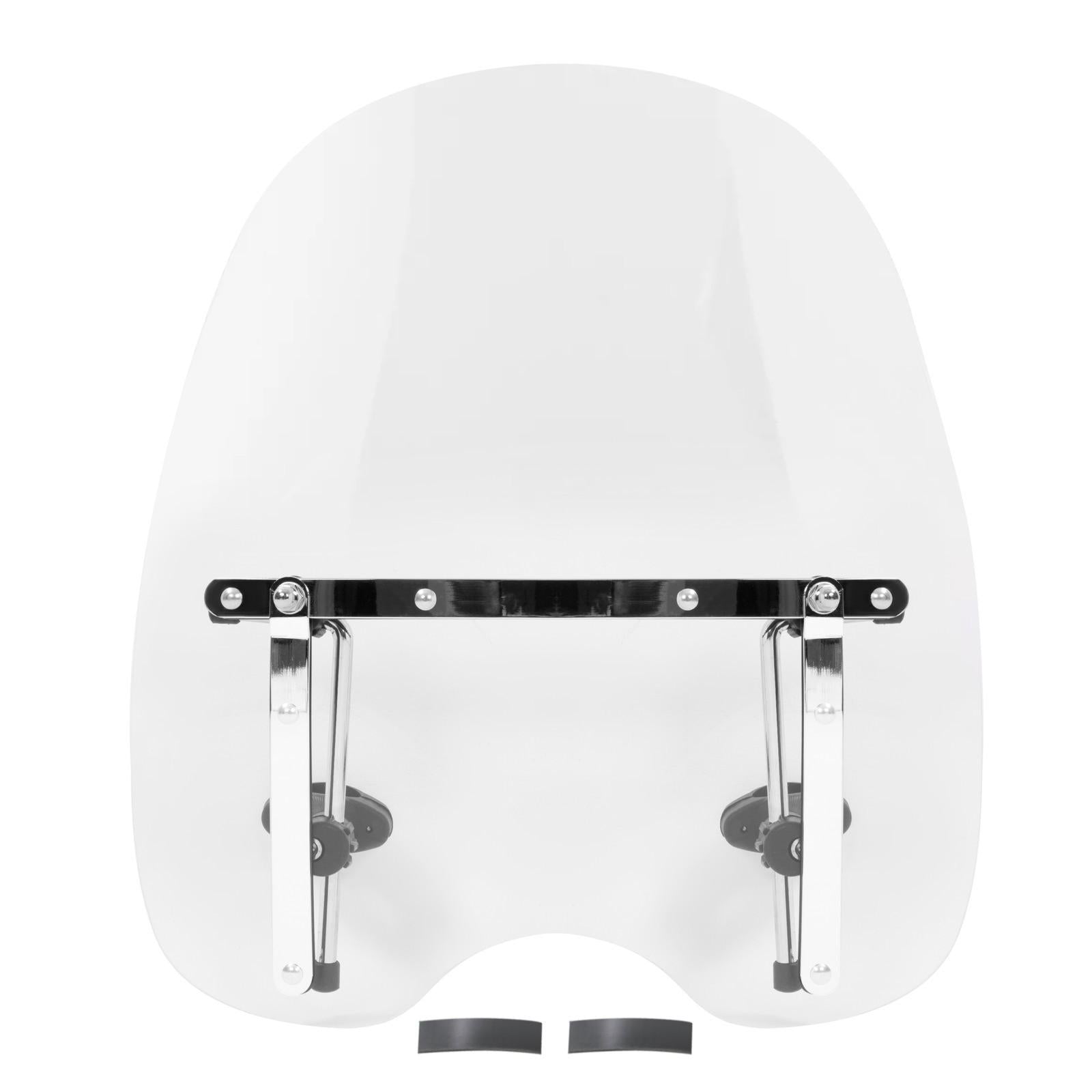 19"x17" Large Clear Windshield For Harley Honda Suzuki Yamaha Cruiser motorcycle