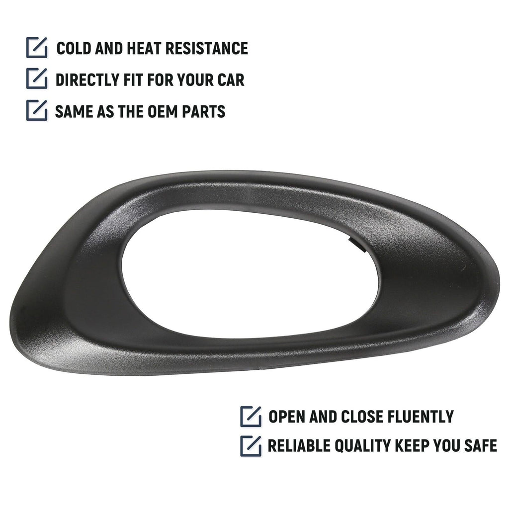 Door Handle Inside Bezel Black Front Driver Side For Chevy Trailblazer 2002-2009