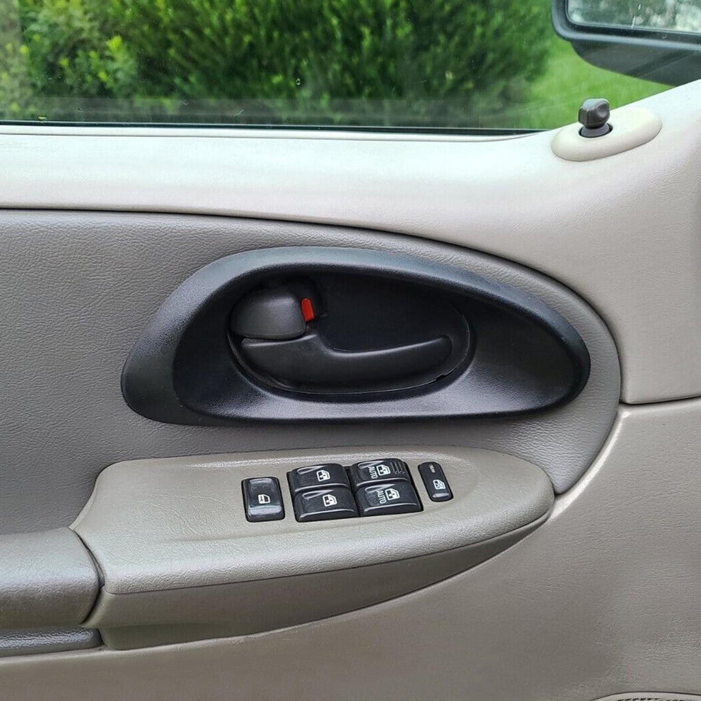 Door Handle Inside Bezel Black Front Driver Side For Chevy Trailblazer 2002-2009