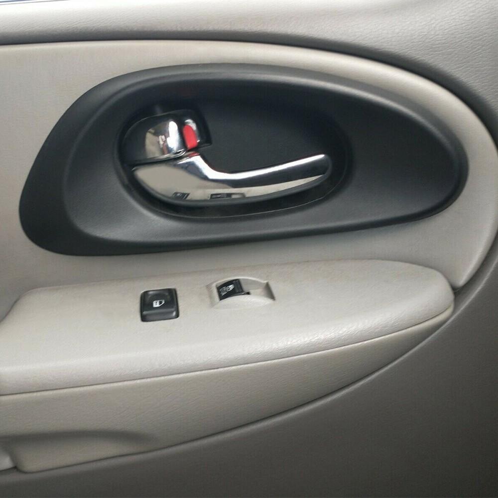 Door Handle Inside Bezel Black Front Driver Side For Chevy Trailblazer 2002-2009