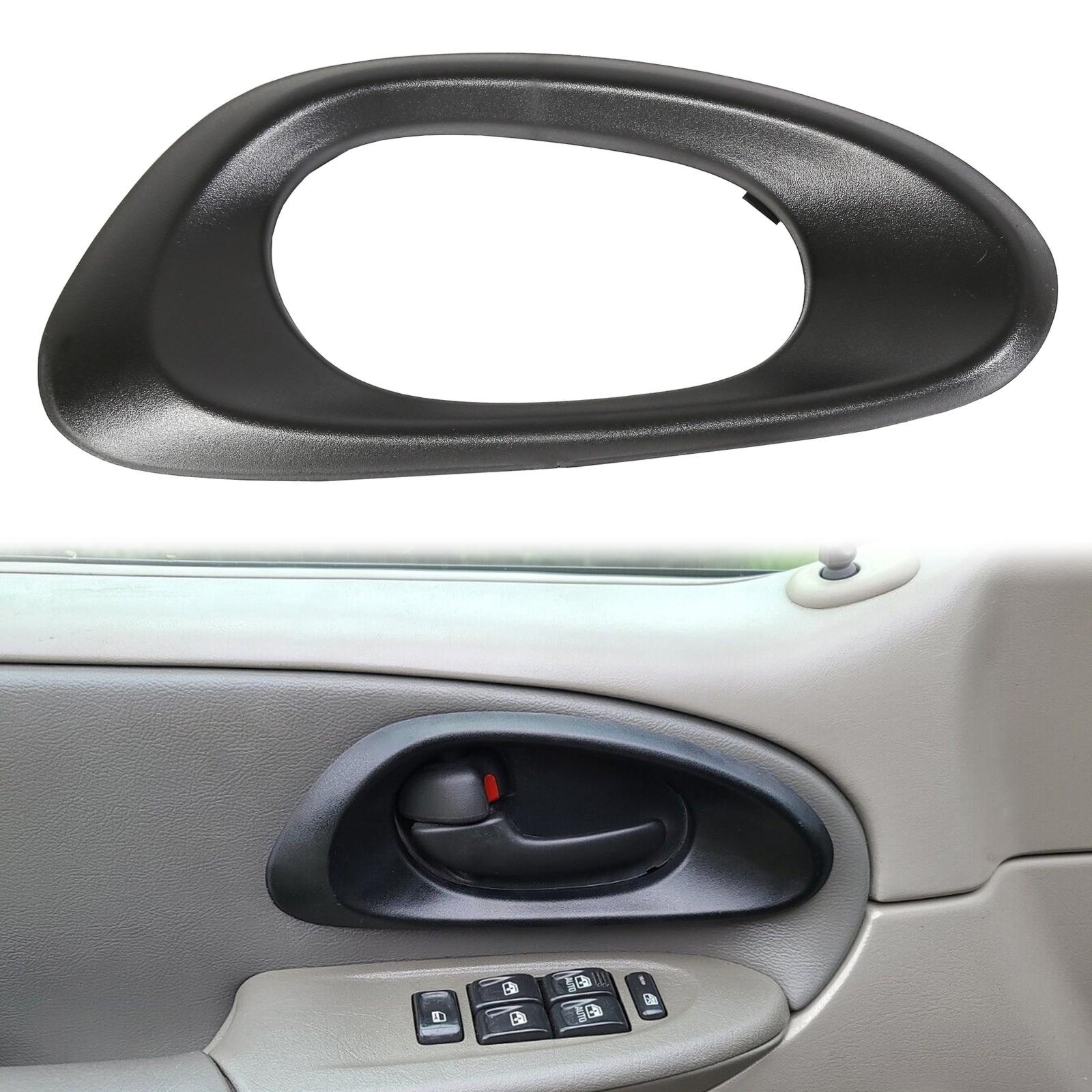 Door Handle Inside Bezel Black Front Driver Side For Chevy Trailblazer 2002-2009