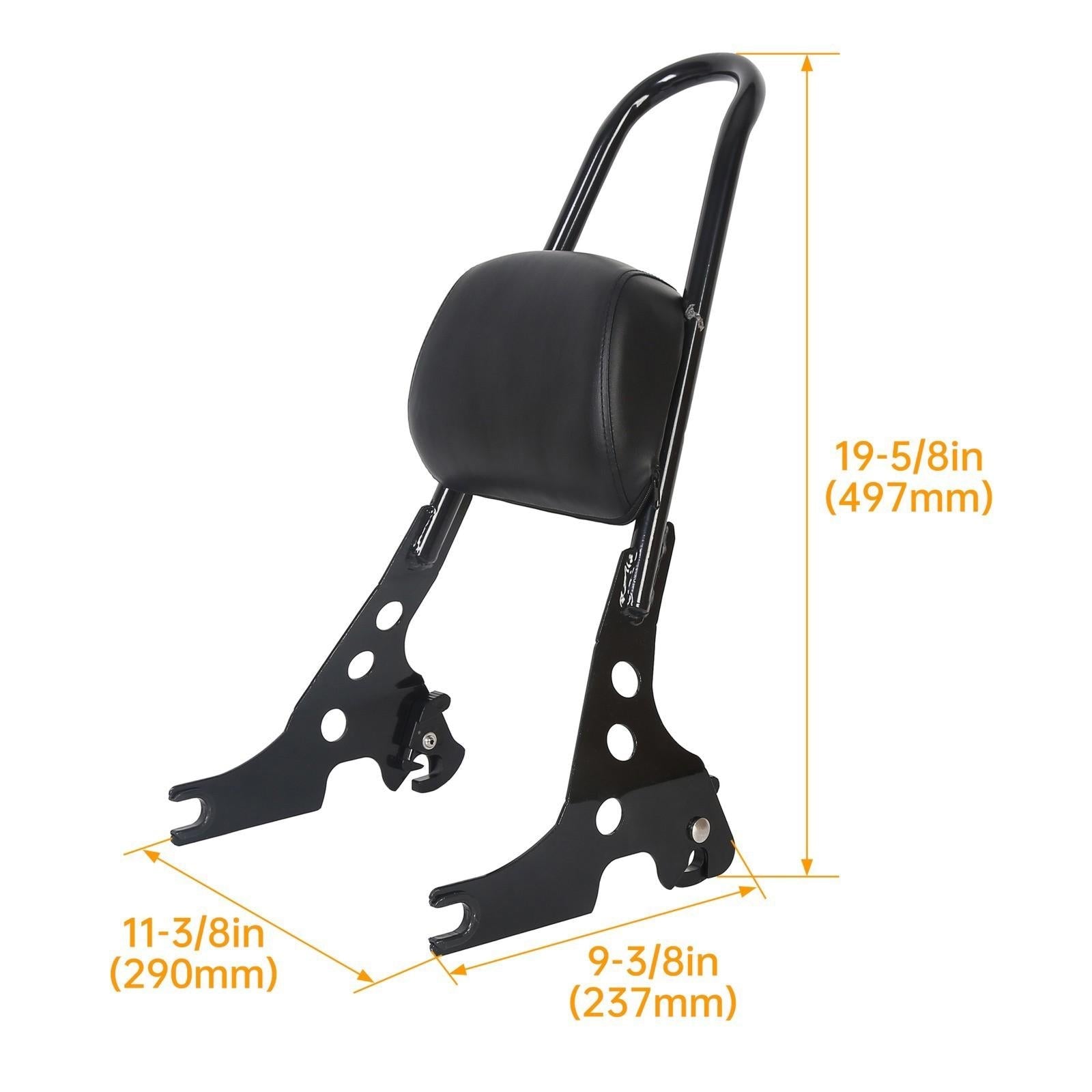 Sissy Bar Backrest For Harley Sportster Iron 883 1200 Forty Eight 2004-2022