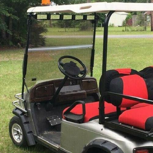 For EZGO TXT 1994-2013 2014 Golf Cart Folding Windshield Tinted Windscreen