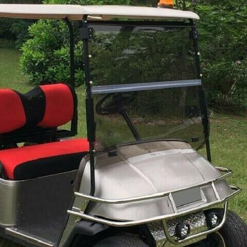 For EZGO TXT 1994-2013 2014 Golf Cart Folding Windshield Tinted Windscreen