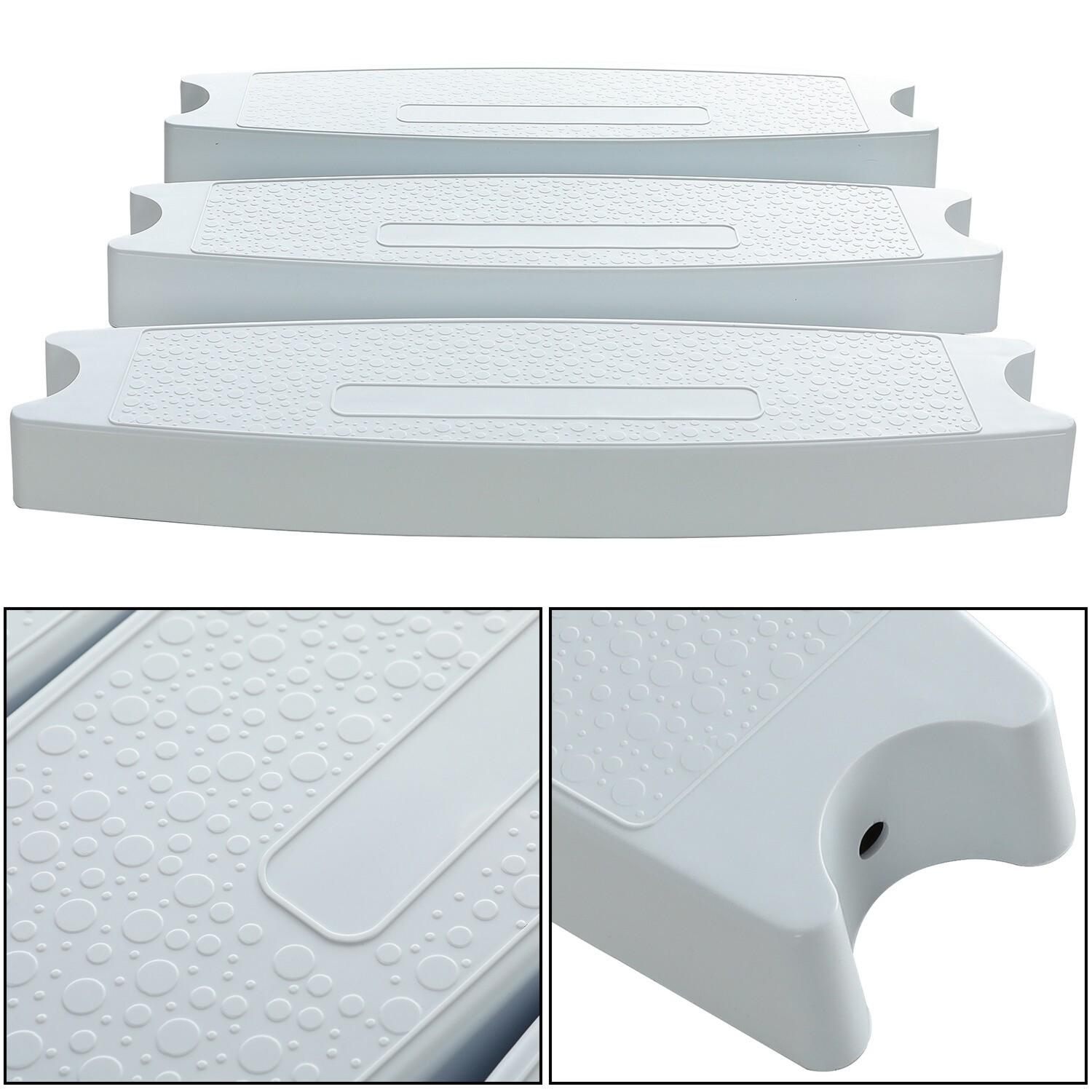 3 Swimming Pool Molded Plastic Replacement Ladder Rung Steps