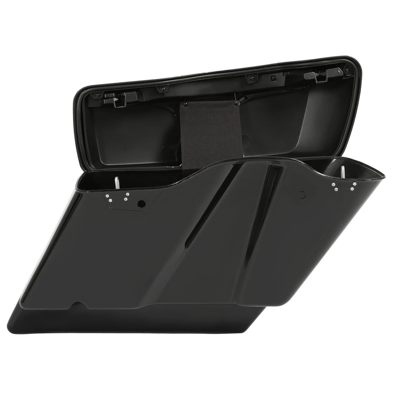 5" Stretched Extended Hard Saddle Bags For Harley CVO Street Glide 2014-2024