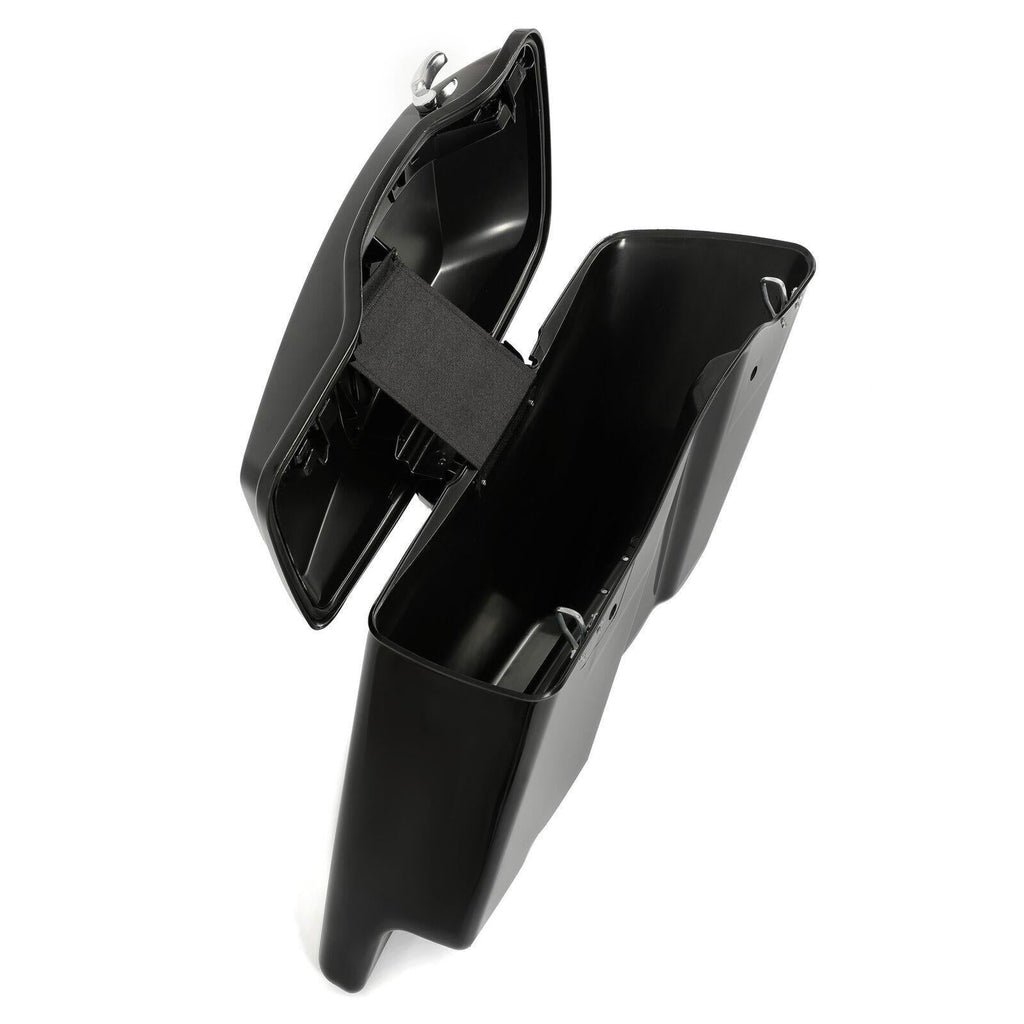 5" Stretched Extended Hard Saddle Bags For Harley CVO Street Glide 2014-2024