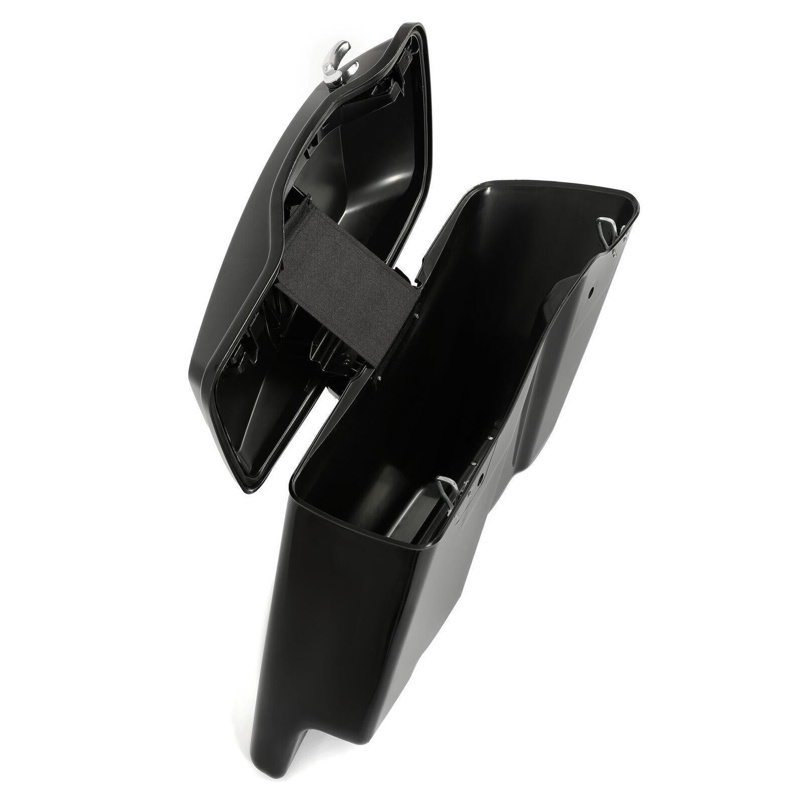 5" Stretched Extended Hard Saddle Bags For Harley CVO Street Glide 2014-2024
