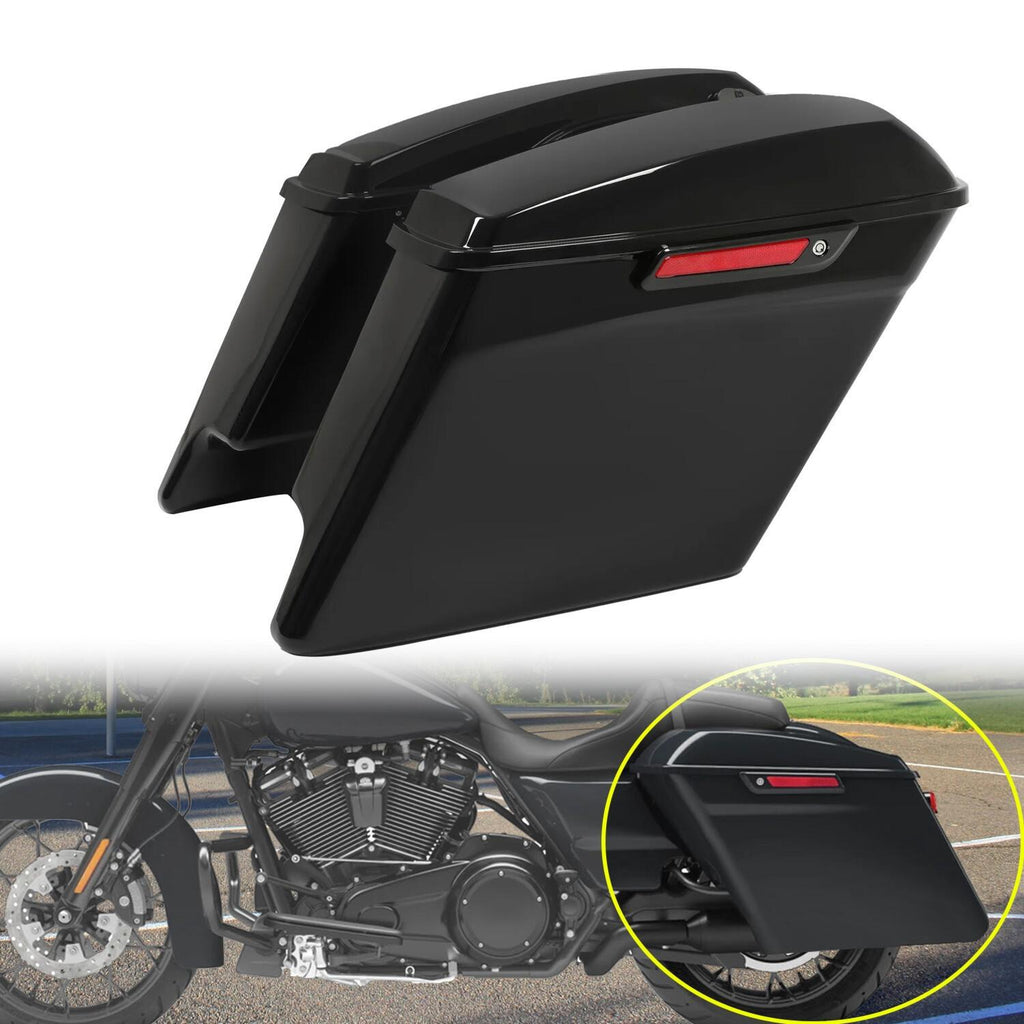 5" Stretched Extended Hard Saddle Bags For Harley CVO Street Glide 2014-2024