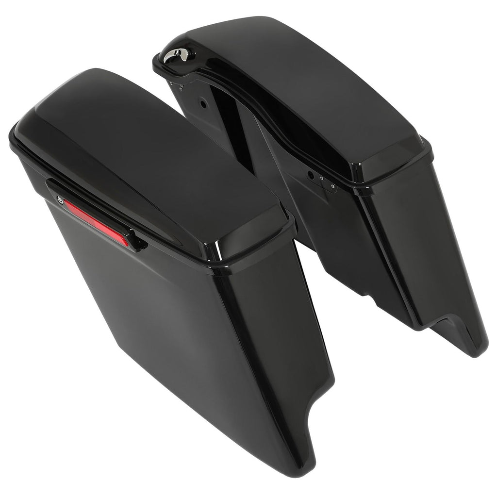 5" Stretched Extended Hard Saddle Bags For Harley CVO Street Glide 2014-2024