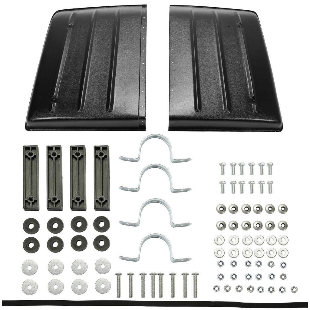 2 Piece Hard Top Roof For Kawasaki Mule 600 610 SX 4X4 2005-2023 #KAF600-005B