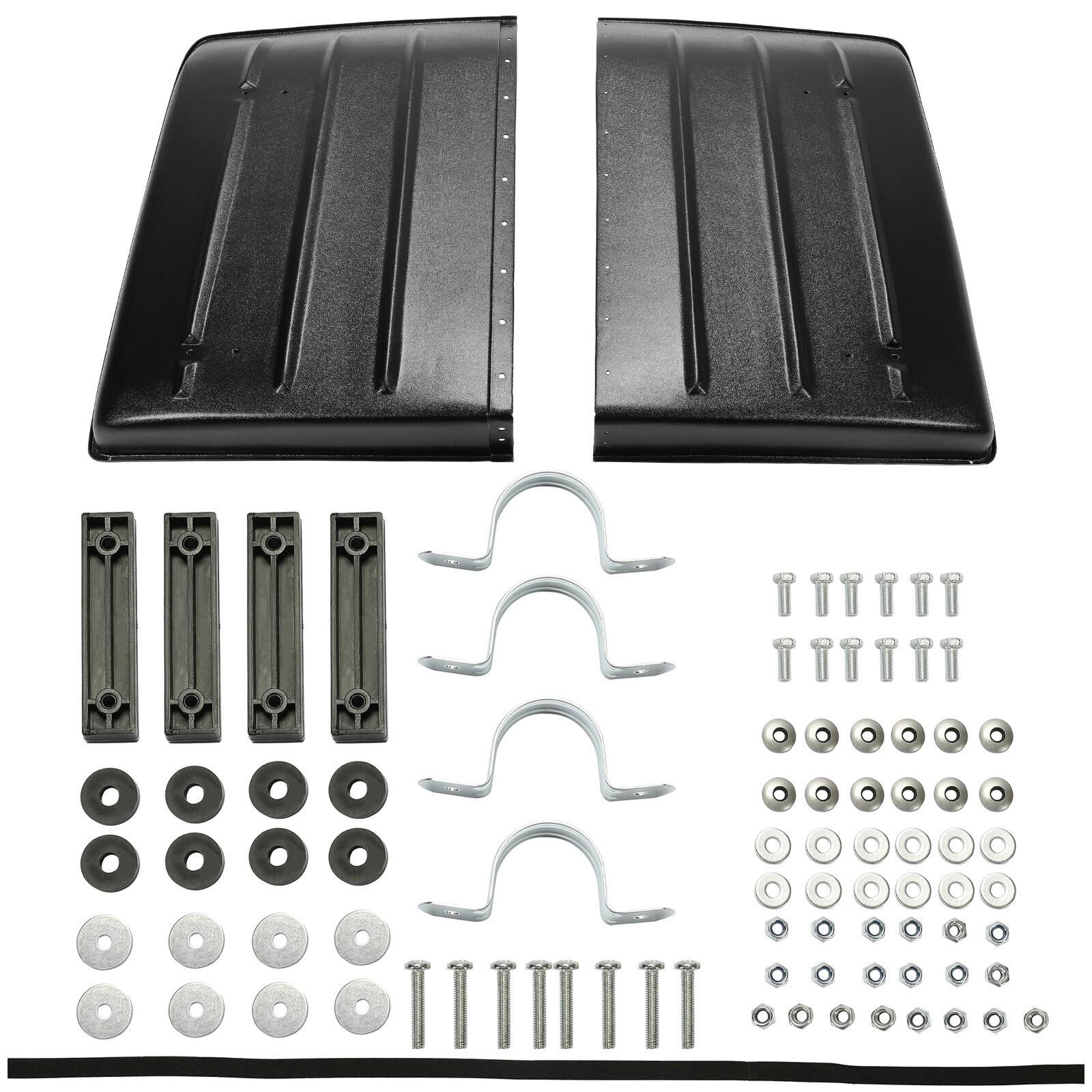 2 Piece Hard Top Roof For Kawasaki Mule 600 610 SX 4X4 2005-2023 #KAF600-005B