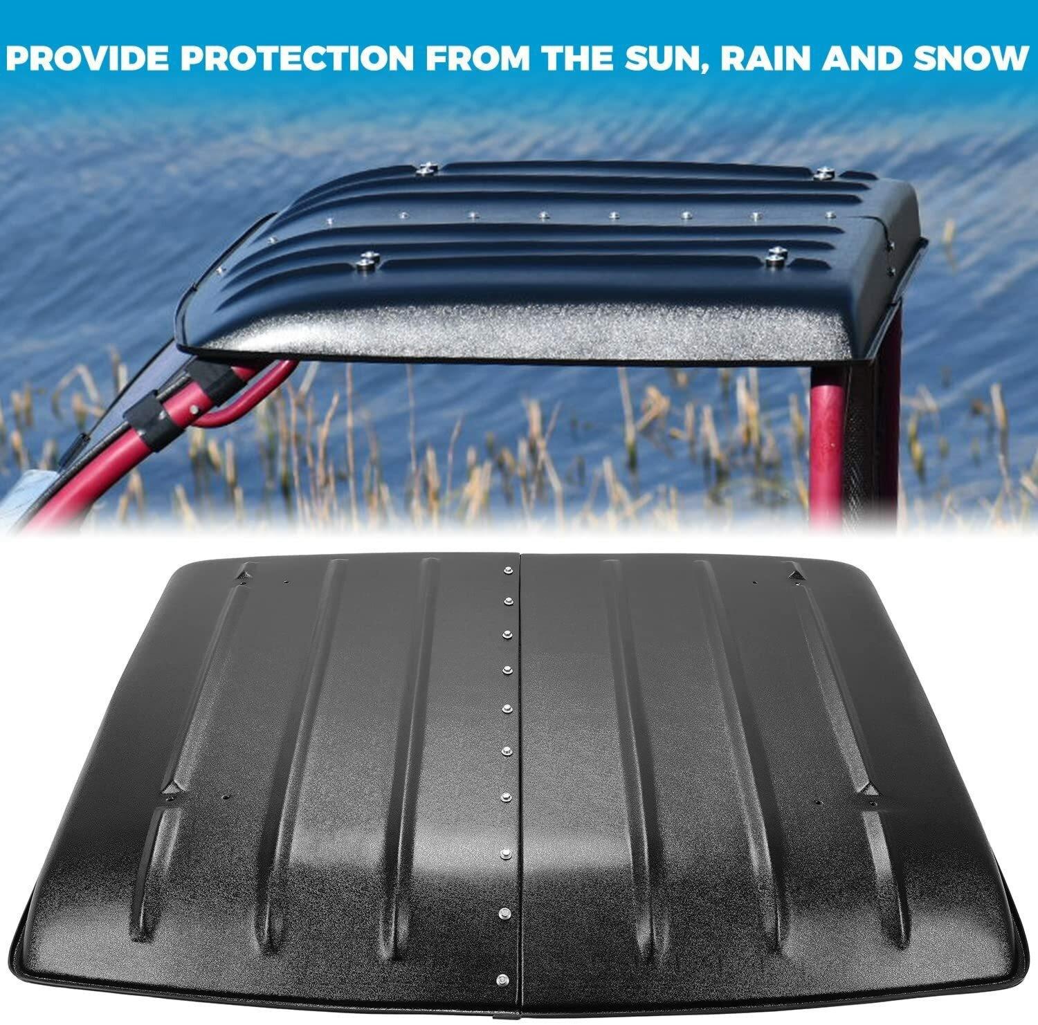 2 Piece Hard Top Roof For Kawasaki Mule 600 610 SX 4X4 2005-2023 #KAF600-005B