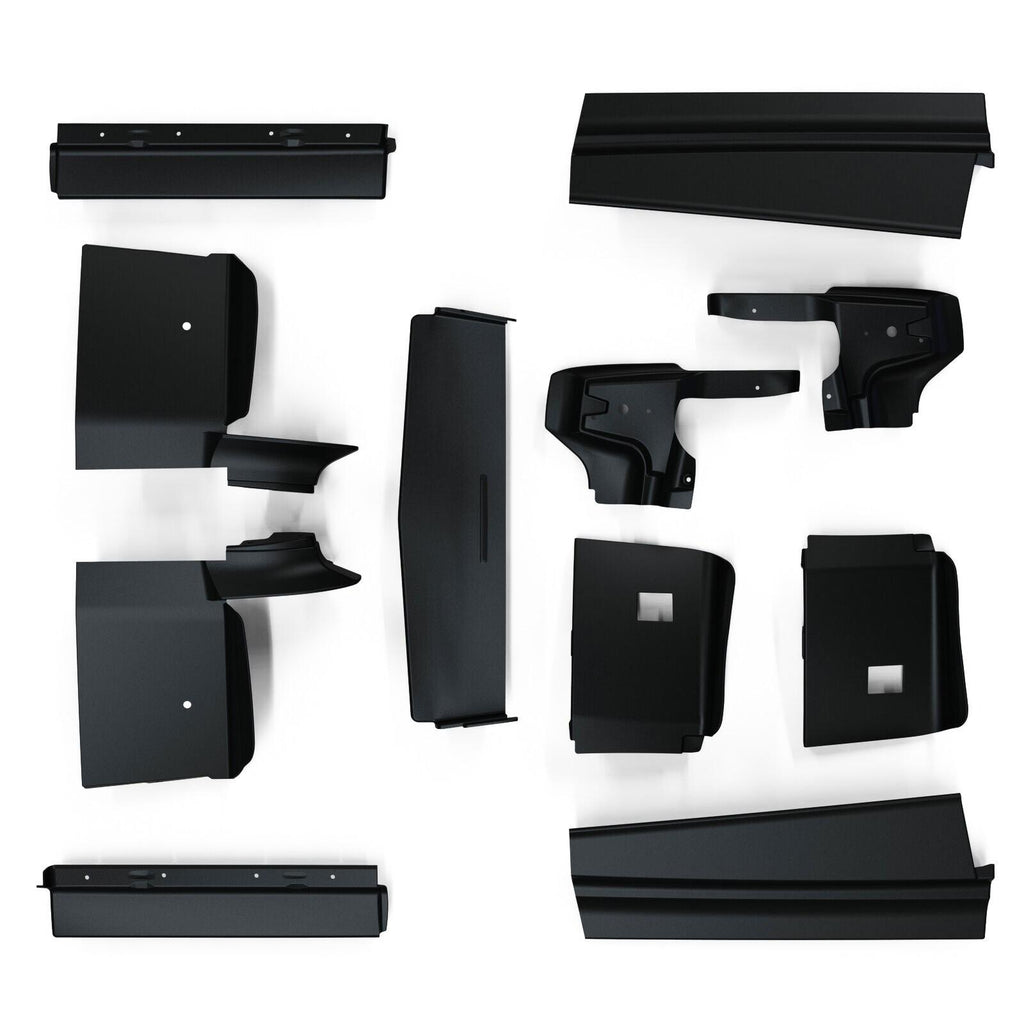 Fit For 1979-1985 Cadillac Eldorado Black Front+Rear Bumper Fillers Set Of 11