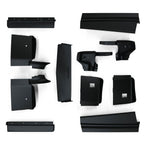 Fit For 1979-1985 Cadillac Eldorado Black Front+Rear Bumper Fillers Set Of 11