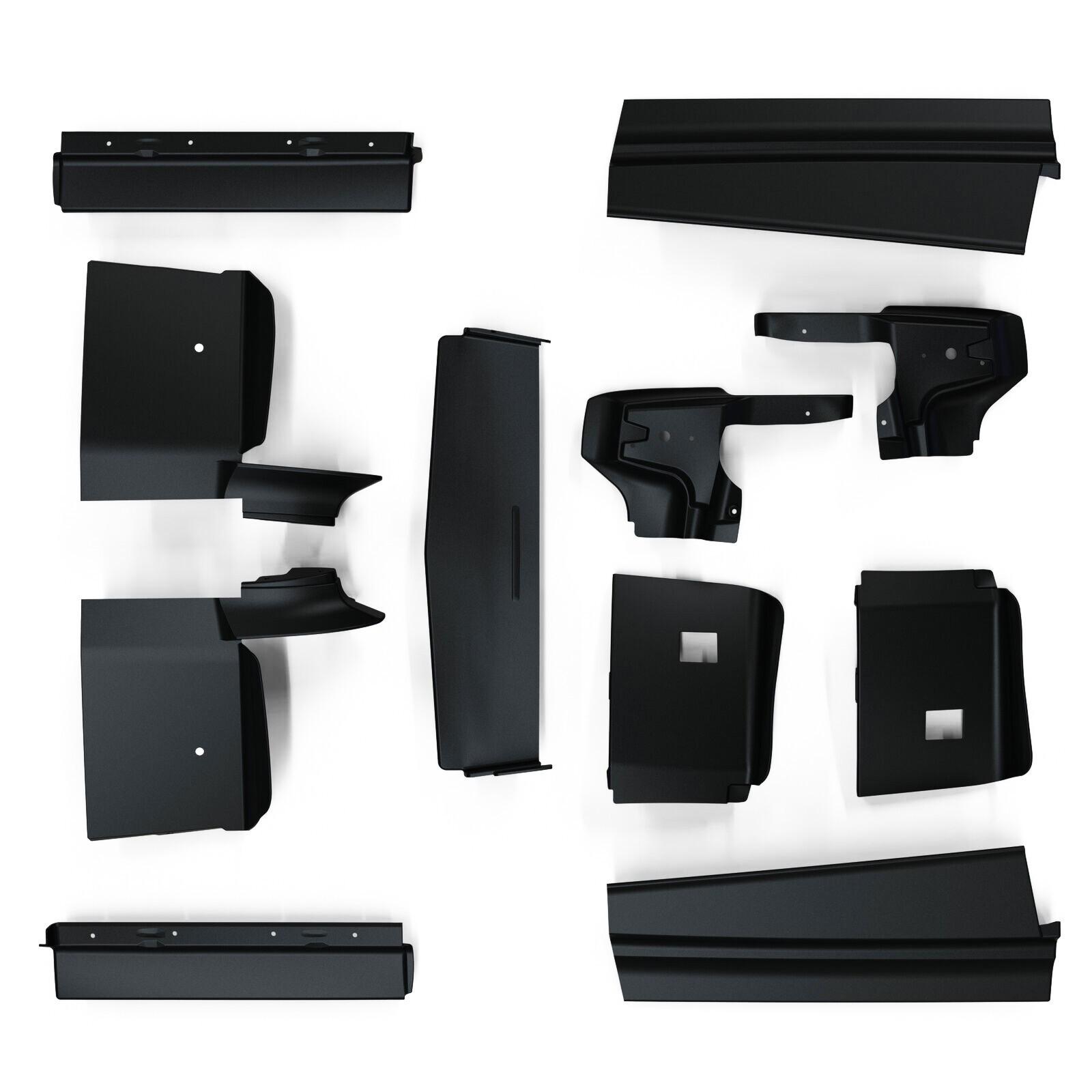 Fit For 1979-1985 Cadillac Eldorado Black Front+Rear Bumper Fillers Set Of 11