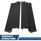 Fit For 1979-1985 Cadillac Eldorado Black Front+Rear Bumper Fillers Set Of 11