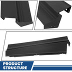 Fit For 1979-1985 Cadillac Eldorado Black Front+Rear Bumper Fillers Set Of 11