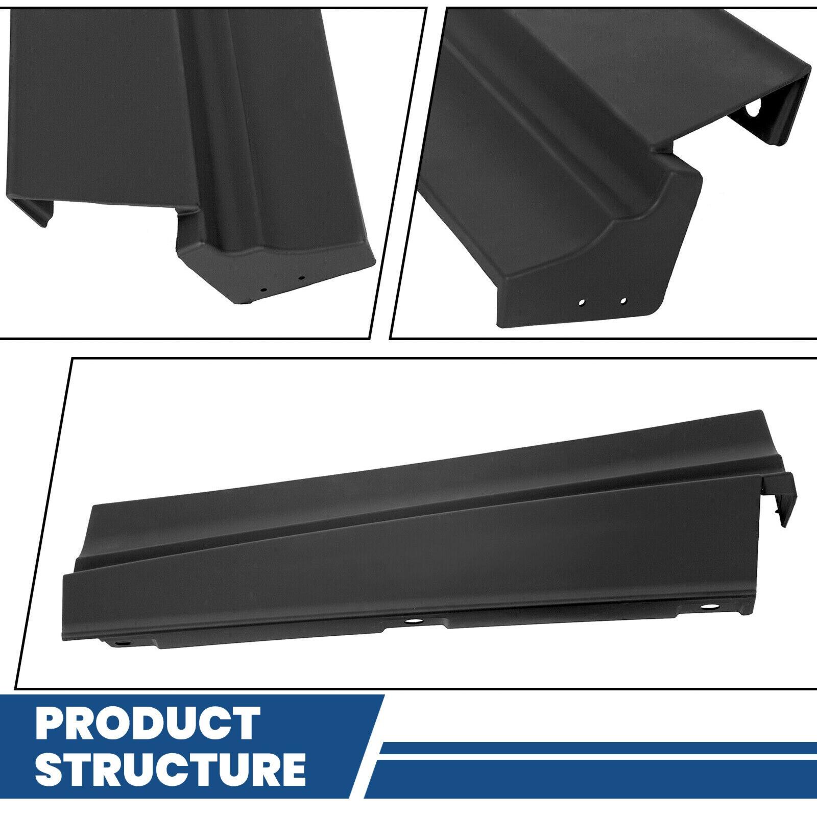 Fit For 1979-1985 Cadillac Eldorado Black Front+Rear Bumper Fillers Set Of 11