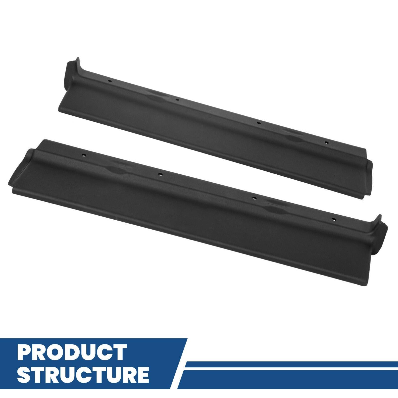 Fit For 1979-1985 Cadillac Eldorado Black Front+Rear Bumper Fillers Set Of 11