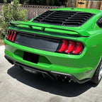 FOR 2015-2021-2023 FORD MUSTANG CARBON FIBER LOOK TRUNK PANEL DECKLID TRIM COVER