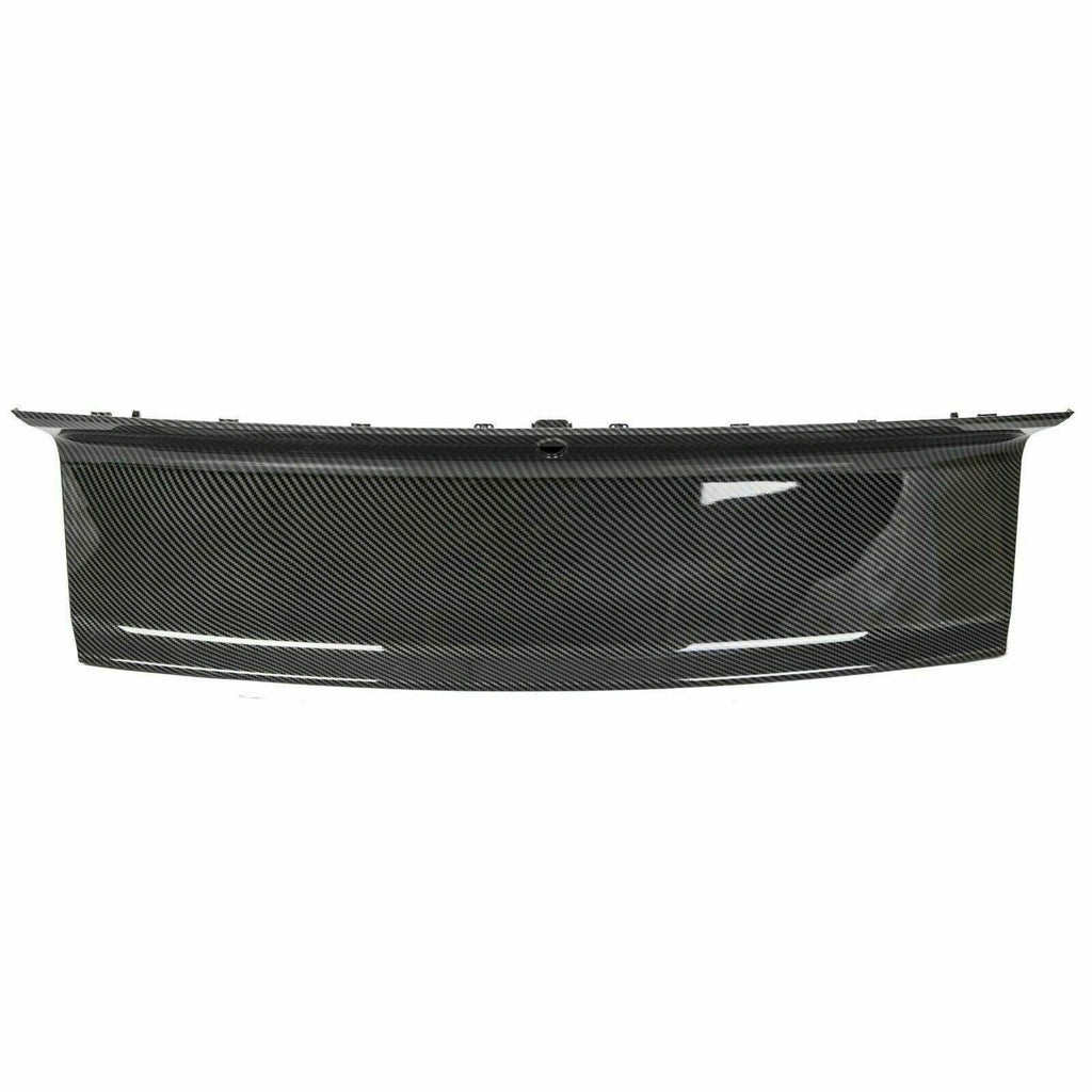 FOR 2015-2021-2023 FORD MUSTANG CARBON FIBER LOOK TRUNK PANEL DECKLID TRIM COVER