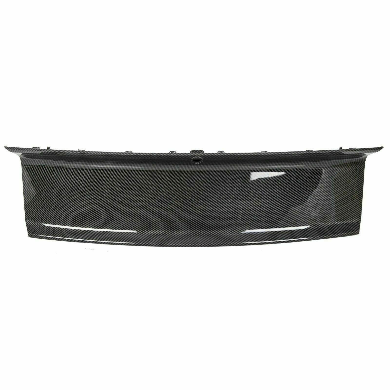 FOR 2015-2021-2023 FORD MUSTANG CARBON FIBER LOOK TRUNK PANEL DECKLID TRIM COVER