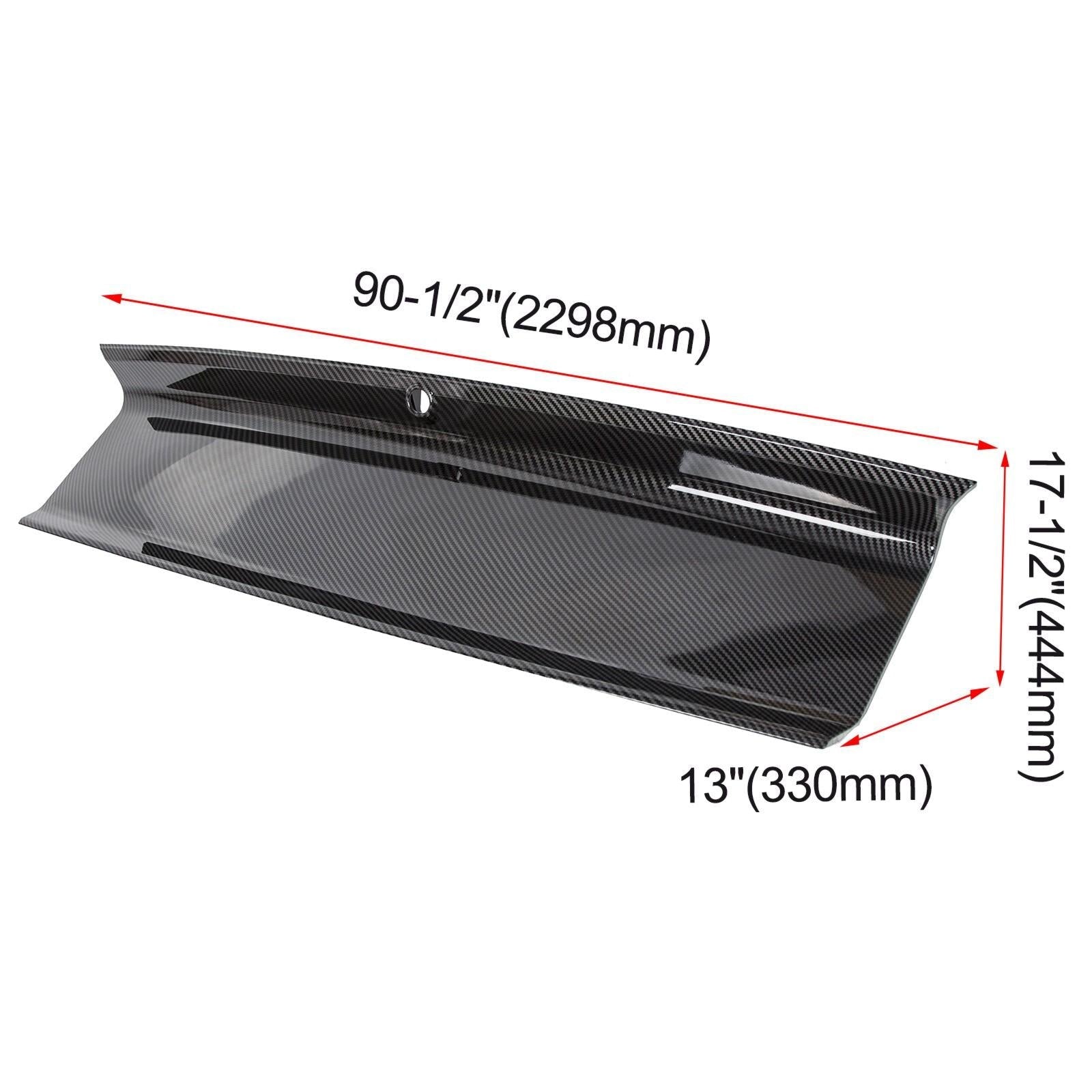 FOR 2015-2021-2023 FORD MUSTANG CARBON FIBER LOOK TRUNK PANEL DECKLID TRIM COVER