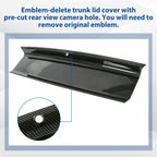 FOR 2015-2021-2023 FORD MUSTANG CARBON FIBER LOOK TRUNK PANEL DECKLID TRIM COVER