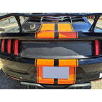 FOR 2015-2021-2023 FORD MUSTANG CARBON FIBER LOOK TRUNK PANEL DECKLID TRIM COVER