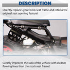 Lowered Bracket Black Ultra Low Seat Frame Bars For Honda 03-20 Ruckus 50/Zoomer
