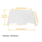 For 2019-2023 Polaris RZR XP Turbo 4 1000 Front Clear Full Windshield Windscreen
