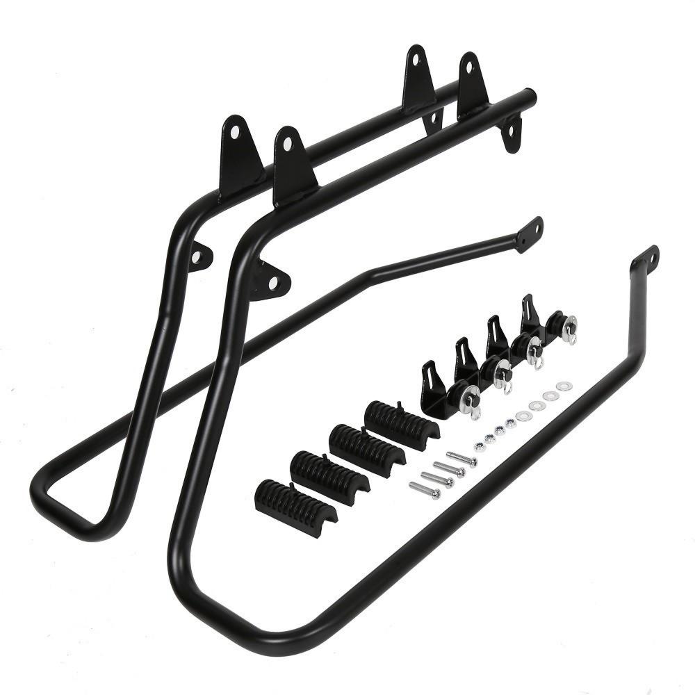 Hard Saddlebags Saddle Bag Conversion Bracket Mount For Harley Softail Fatboy