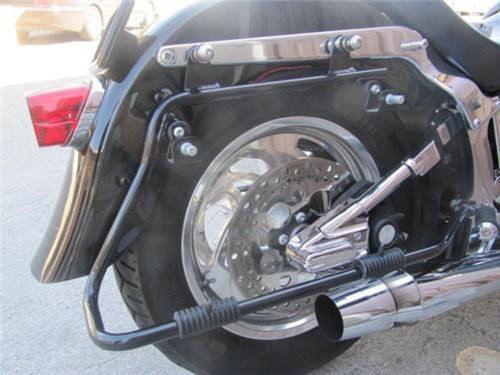 Hard Saddlebags Saddle Bag Conversion Bracket Mount For Harley Softail Fatboy