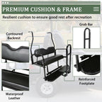 Rear Flip Seat Kit Back Seat w/Grab Bar For Club Car DS 2000-2013 Golf Cart