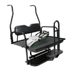 Rear Flip Seat Kit Back Seat w/Grab Bar For Club Car DS 2000-2013 Golf Cart