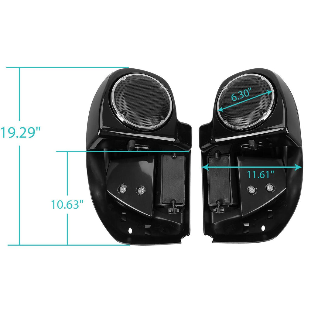 Lower Fairing 6.5" Speaker Box Pod Fit For Harley Touring 	Street Glide 14-24
