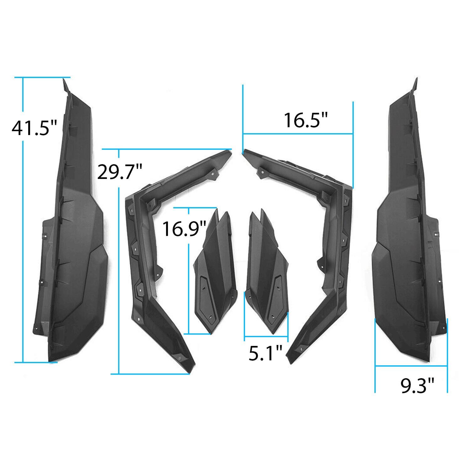 Fender Flares For Can Am Maverick X3 / MAX Turbo R RR 2017-2024 # 715002973