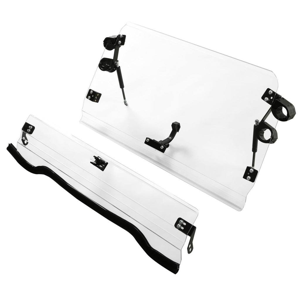 For 14-18 Polaris RZR XP 1000 /S4 S RZR 900 Full Flip Up Split Windshield 2-IN-1