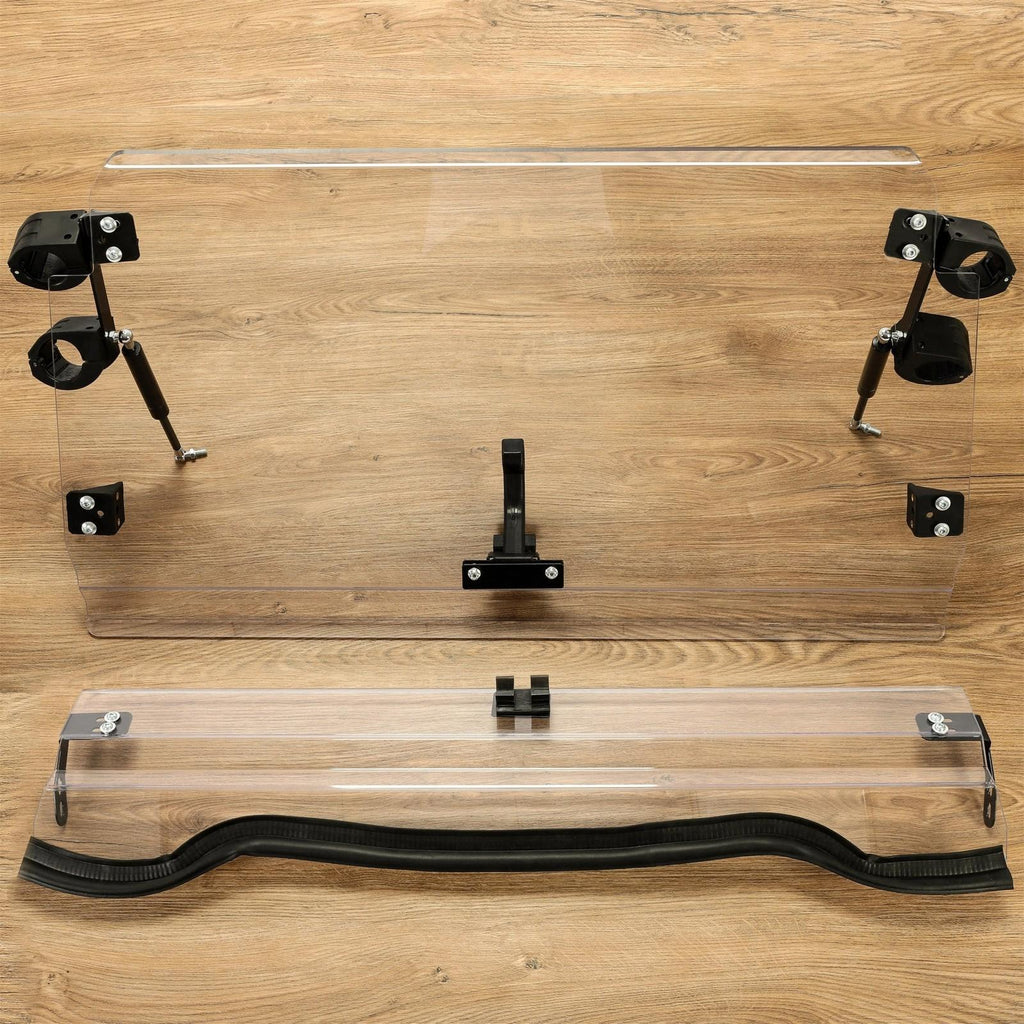 For 14-18 Polaris RZR XP 1000 /S4 S RZR 900 Full Flip Up Split Windshield 2-IN-1