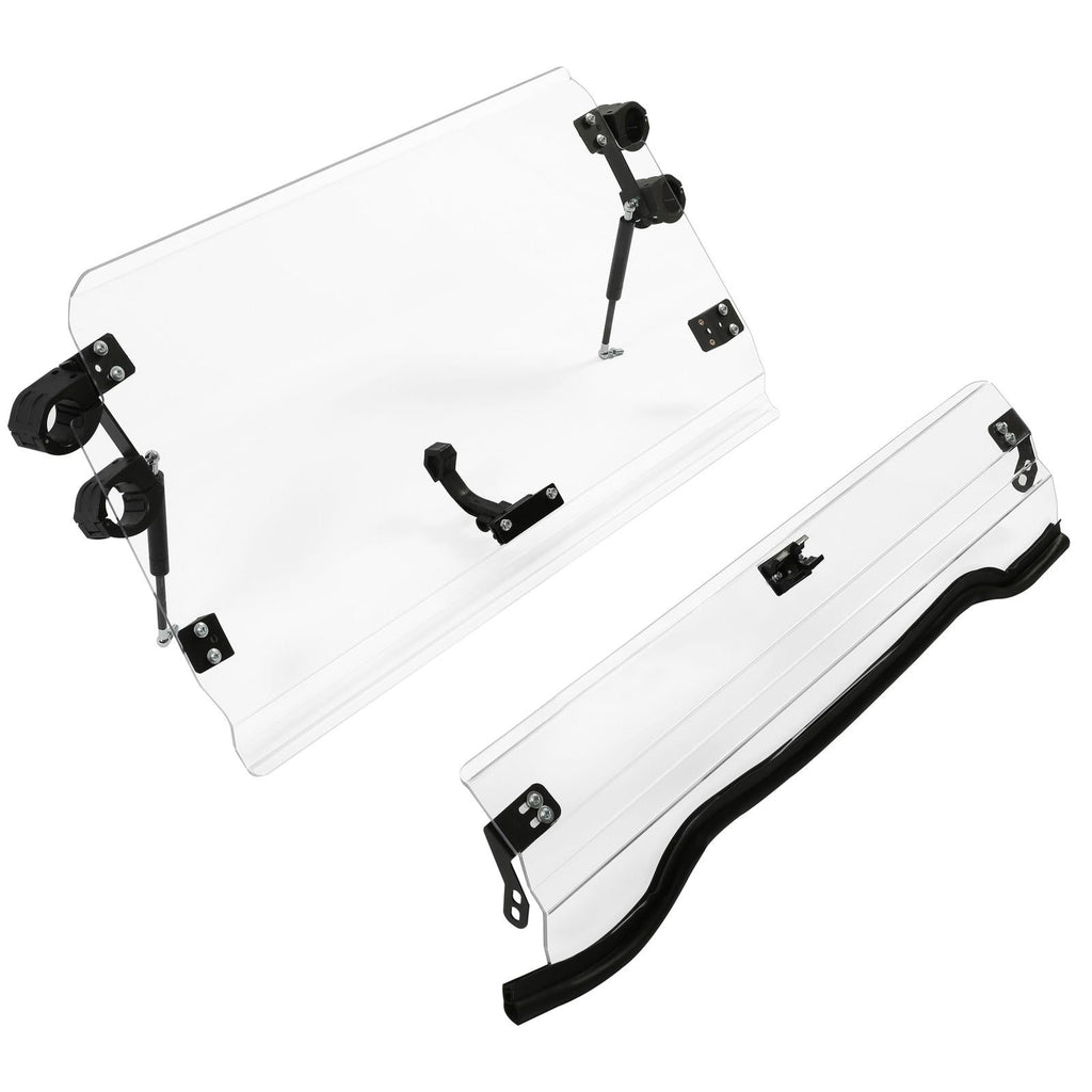 For 14-18 Polaris RZR XP 1000 /S4 S RZR 900 Full Flip Up Split Windshield 2-IN-1