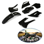 Restyled Plastics Kit Set Black For Kawasaki KX85 KX100 2001-2013 Motorcycle